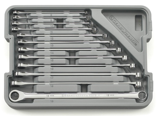 [GEAR.85988] Gear Ratchet Spanner Set Single Ring XL 8-19mm