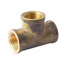 [TUN.035C-02] Tee Piece Threaded 6mm (1/8F) TEE06 Brass