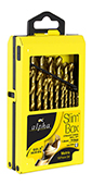 [JDLS.ALPHA.SM19] Drill Set Jobber 1.0-10.0mm (0.5 rises) HSS Alpha