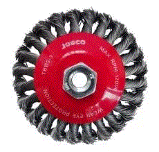[JOSCO.TB115-3SS] Bevel Brush Twist 115mm Inox M14 SS