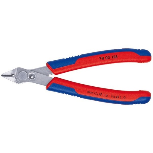 [KNIP.7803125] Diagonal Cutting Plier Electronic 125mm Comp Grip Knipex