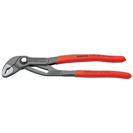 [KNIP.8701250] Multigrip Plier 250mm Cobra Plastic Grip Knipex