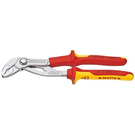 [KNIP.8726250] Multigrip Plier 250mm VDE 1000V Cobra Knipex
