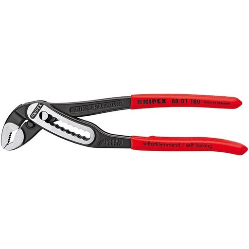 [KNIP.8801180] Multigrip Plier 180mm Plastic Grip Knipex