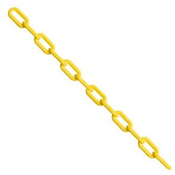 [LA.CHN08PL.YL] Chain 8mm Plastic $/mtr Pail 25m Yellow