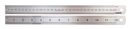 [LUF.LSR300] Rule 300mm M/E Stainless Steel Lufkin
