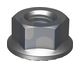 [NUT10MF1.25FL-ZYA] Nut M10x1.25 Fine Flanged Zinc Yellow 14mm AF Auto