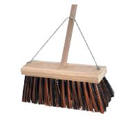 [OAT.B-32009FB] Bassine Broom Cane 350mm Front Yard With Handle