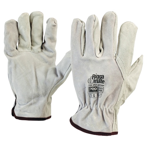 [PAR.803CL] Glove Riggers Cowsplit Grey ProSafe Large