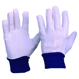 [PAR.CDB10] Glove Cotton Drill Blue Cuff Mens sz10