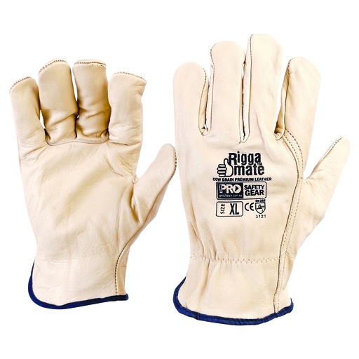 [PAR.CGL41BS] Glove Riggers Cowgrain Beige B-Grade ProSafe Small