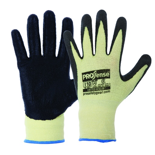 [PAR.KKN10] Glove Cut 3 Knitted Kevlar Black Nitrile sz10