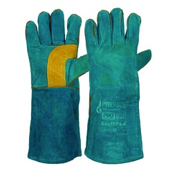 [PAR.LGW16E] Welding Glove Gauntlet Left Hand Green ProSafe