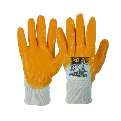 [PAR.NBR9] Glove Synthetic Nitrile Orange SuperLite sz9