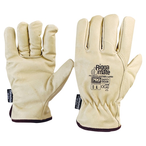 [PAR.PGL41TL] Glove Riggers Pig Grain Beige Thinsulate ProSafe L