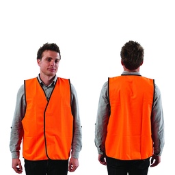 [PAR.VDO-L] Vest Safety Large Orange No Reflective Tape