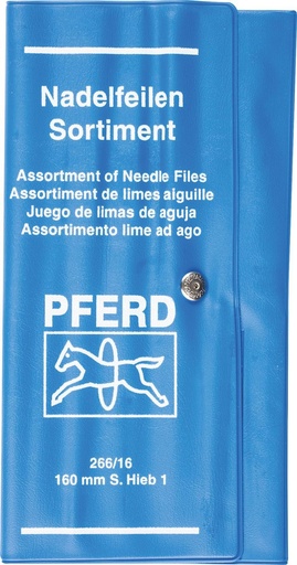 [PFERD.12704082] File Needle Set 160mm Bastard 12pc Wallet Pferd