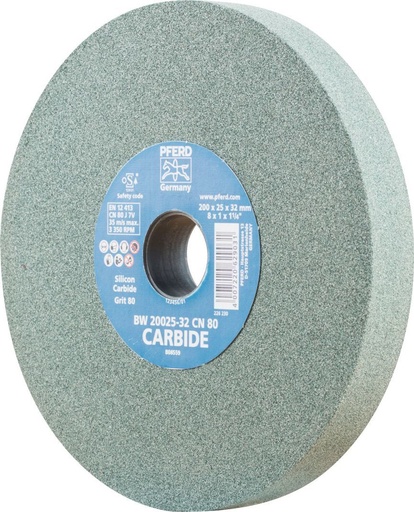 [PFERD.39008490] Grinding Wheel 200x25x31.75 CN 80 Silicon Carbide