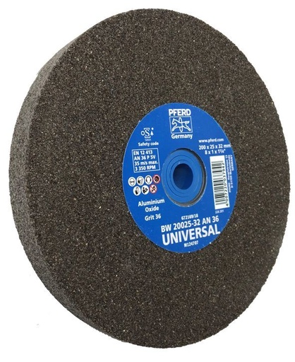 [PFERD.39009711] Grinding Wheel 200x25x31.75 AN 36 Aluminium Oxide
