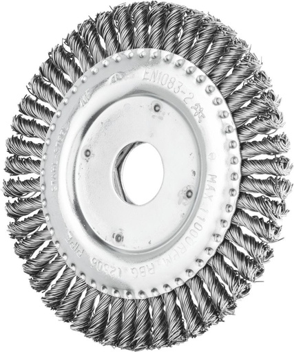 [PFERD.43302501] Pipeline Brush Twist 125mm Steel 22mm Bore Pferd
