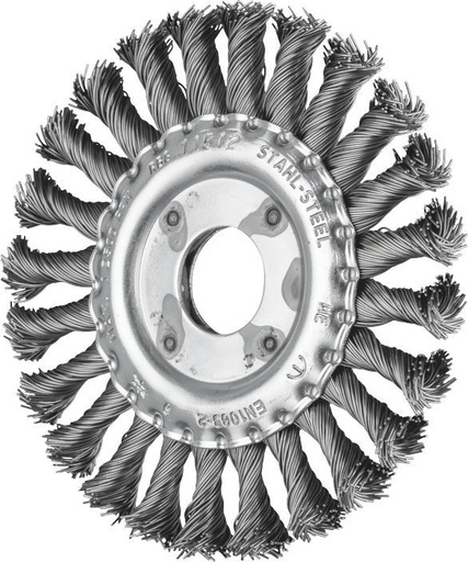 [PFERD.43312001] Wheel Brush Twist 115x12mm Steel 22mm Bore