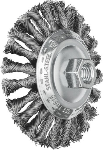 [PFERD.43317011] Bevel Brush Twist 125mm Steel COMBITWIST