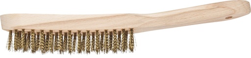 [PFERD.43672002] Hand Scratch Brush 3 Row Brass Short Handle