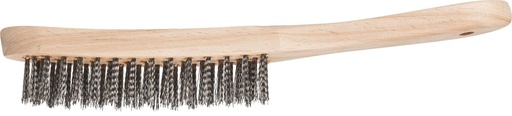 [PFERD.43672003] Hand Scratch Brush 3 Row Inox Short Handle