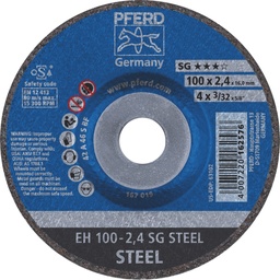 [PFERD.61339116] Cut Off Disc 100x2.4x16 EH SG Steel Pferd