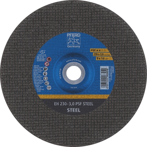 [PFERD.61724222] Cut Off Disc 230X3.0X22 EH PSF Steel Pferd