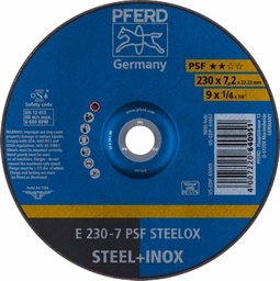 [PFERD.62023640] Grinding Disc 230x7.0x22 PSF Steel/Inox Pferd
