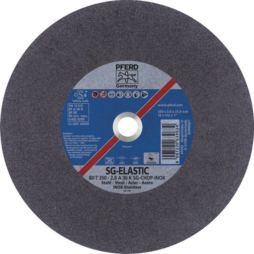 [PFERD.66323572] Cut Off Disc 350x2.8x25 LowSpeed SG Steelox Pferd