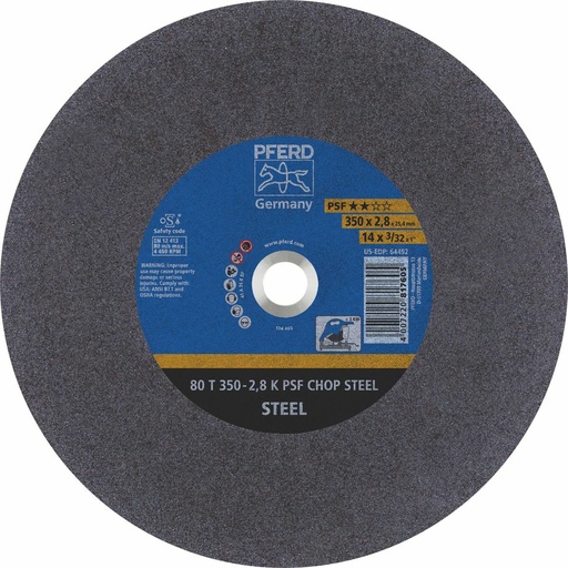 [PFERD.66323574] Cut Off Disc 350x2.8x25 LowSpeed PSF Steel Pferd