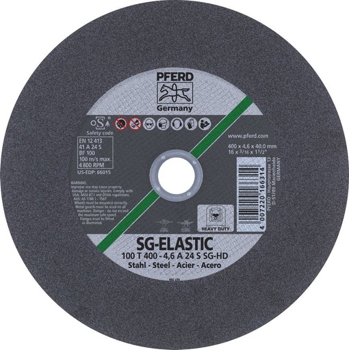 [PFERD.66325825] Cut Off Disc 400x4.8x25 HiSpeed SGP HD Steel Pferd