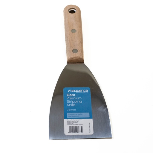 [ROKSET.6533] Scraper 75mm SS Wooden Handle Rokset