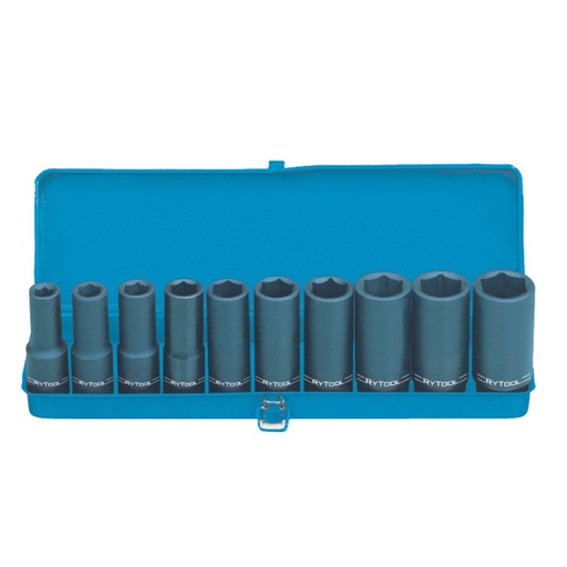 [RT.DL410DAS] Impact Socket Set 1/2dr AF Deep Rytool