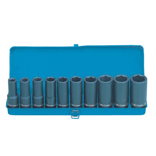 [RT.DL410DMS] Impact Socket Set 1/2dr Deep Rytool