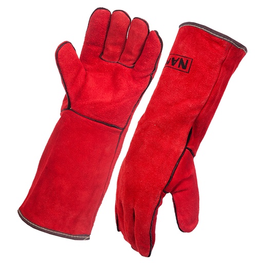 [STEEL.438143] Welding Glove Gauntlet Red Hot Shot Kevlar Stitch
