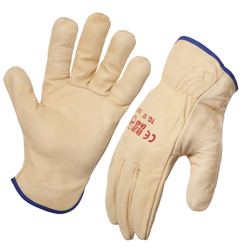 [STEEL.743341] Glove Riggers Cowgrain Beige Blue Band XL sz10