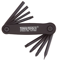 [TG.1477NX] Key Wrench Set Hex Fold Up Various Teng