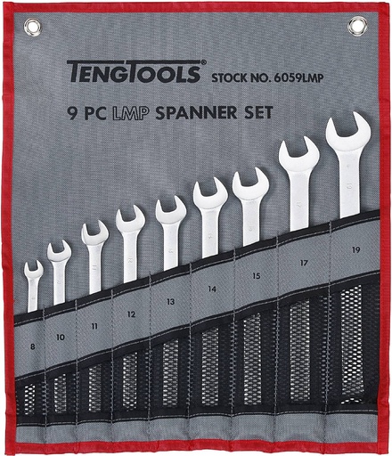 [TG.6059LMP] Combination Spanner Set Long  8-19mm 9pc Teng