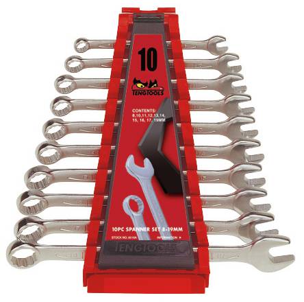 [TG.6510A] Combination Spanner Set 6-19mm 10pc Teng