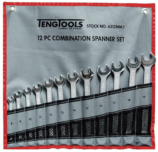 [TG.6510MM] Combination Spanner Set 8-19mm 10pc Teng