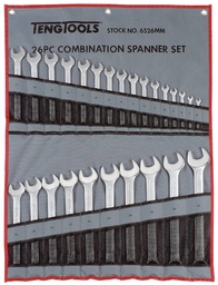 [TG.6526MM] Combination Spanner Set 6-32mm 26pc Pouch Teng