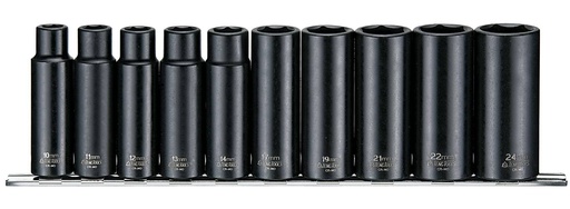 [TG.9386] Impact Socket Set 3/8dr Deep 8pc Teng