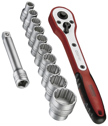 [TG.M1413N1] Socket Bit Set 1/4dr 13pc Teng
