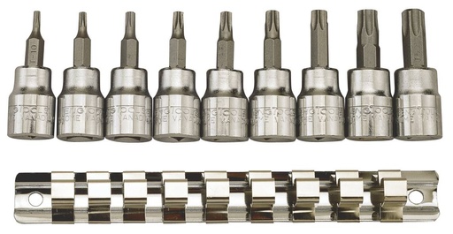 [TG.M3813TPX] Torx Socket Set 3/8dr Tamperproof 10pc Teng