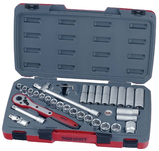 [TG.T1234] Socket Set 1/2dr 6pt 34pc Teng