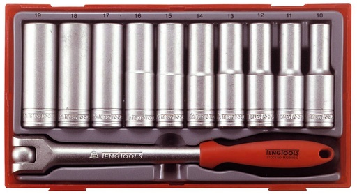 [TG.TT1211] Socket Set 1/2dr Deep Tray 11pc Teng