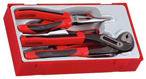 [TG.TT440-T] Plier Set 4pc TPR Grip Mega Bite Tray Teng